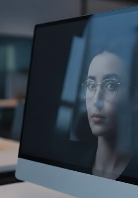 reflectie beeldscherm